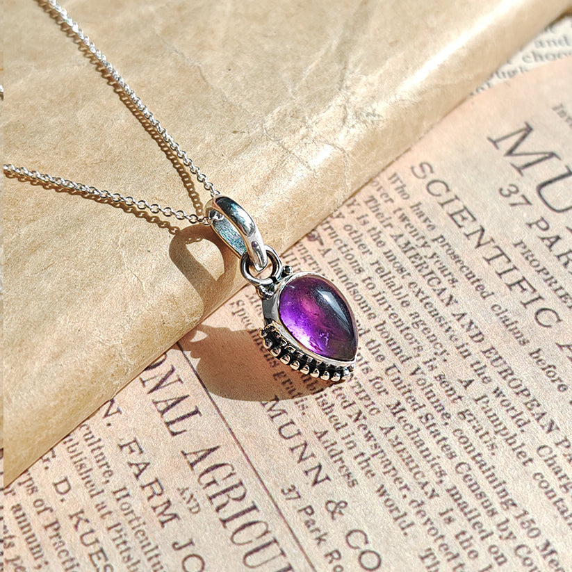 Colgante 'Ishtar' Amatista y Plata de Ley 925