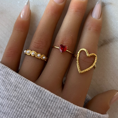 Red Heart Ring