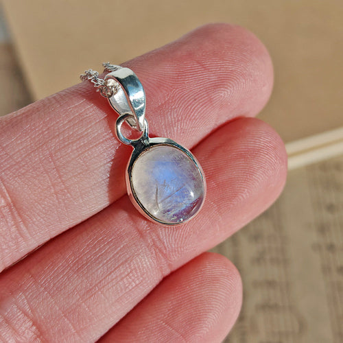 Colgante 'Nanshe' de Piedra de Luna y Plata de Ley 925