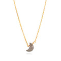 Collar Lunae Labradorita - Baño de Oro 18K
