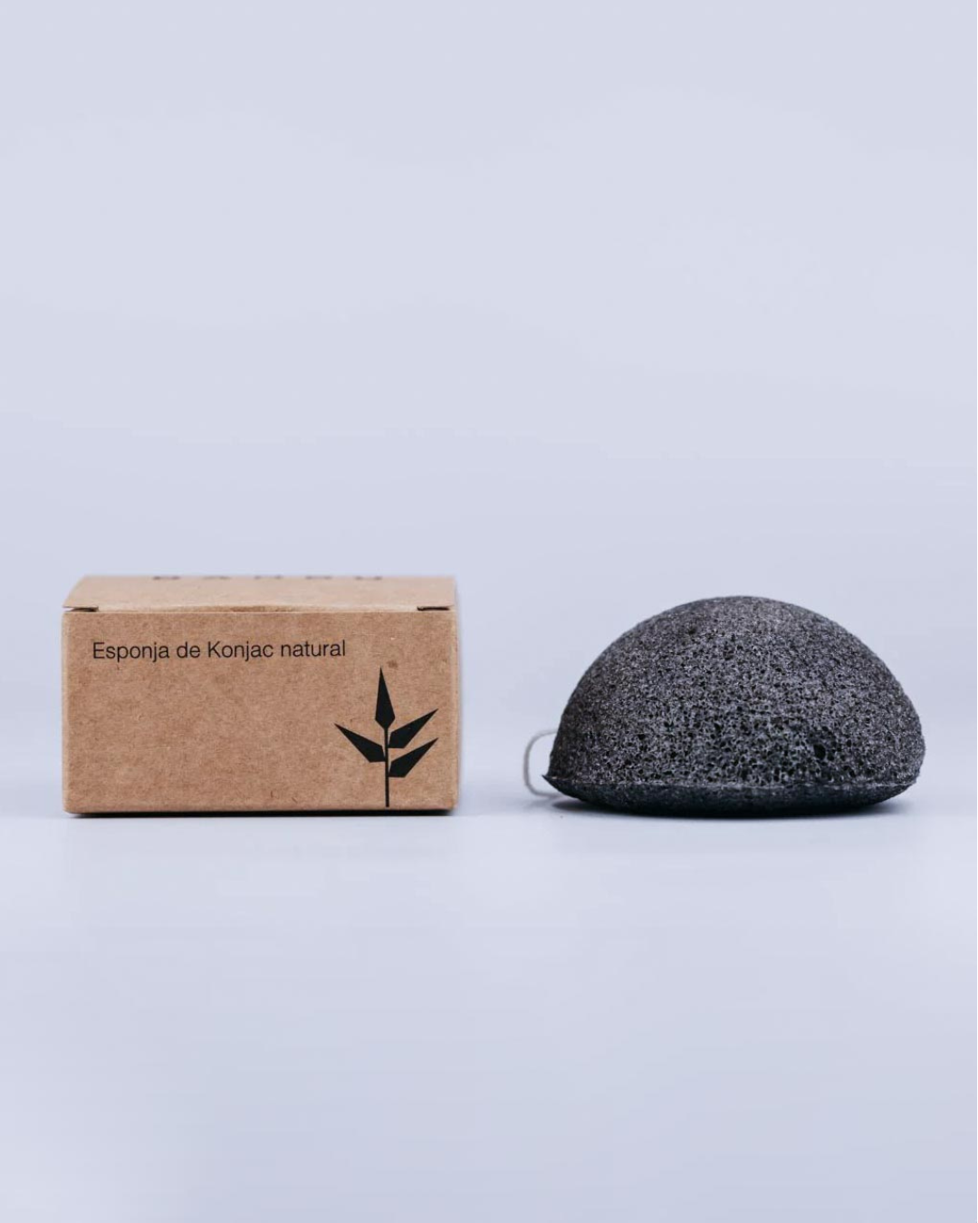 Esponja Konjac Facial Piel Grasa con Carbón