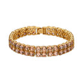 Pulsera con Circonita Brillante acabado oro 18k - Oyal