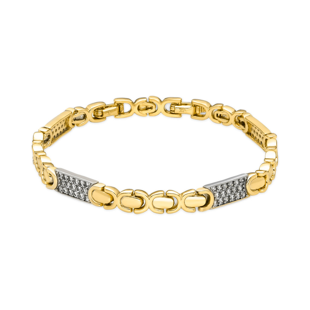 Pulsera con Circonita Brillante acabado oro 18k - Tenik