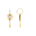 Pendientes acabado oro 18k - Daklau