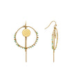 Pendientes con Cristal Multicolor acabado oro 18k - Pova