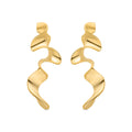 Pendientes acabado oro 18k - Triyie