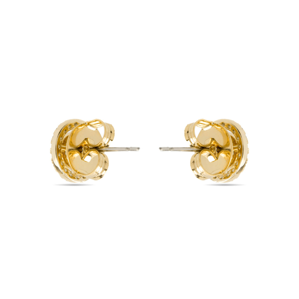 Pendientes con Circonita Brillante acabado oro 18k - Riashe