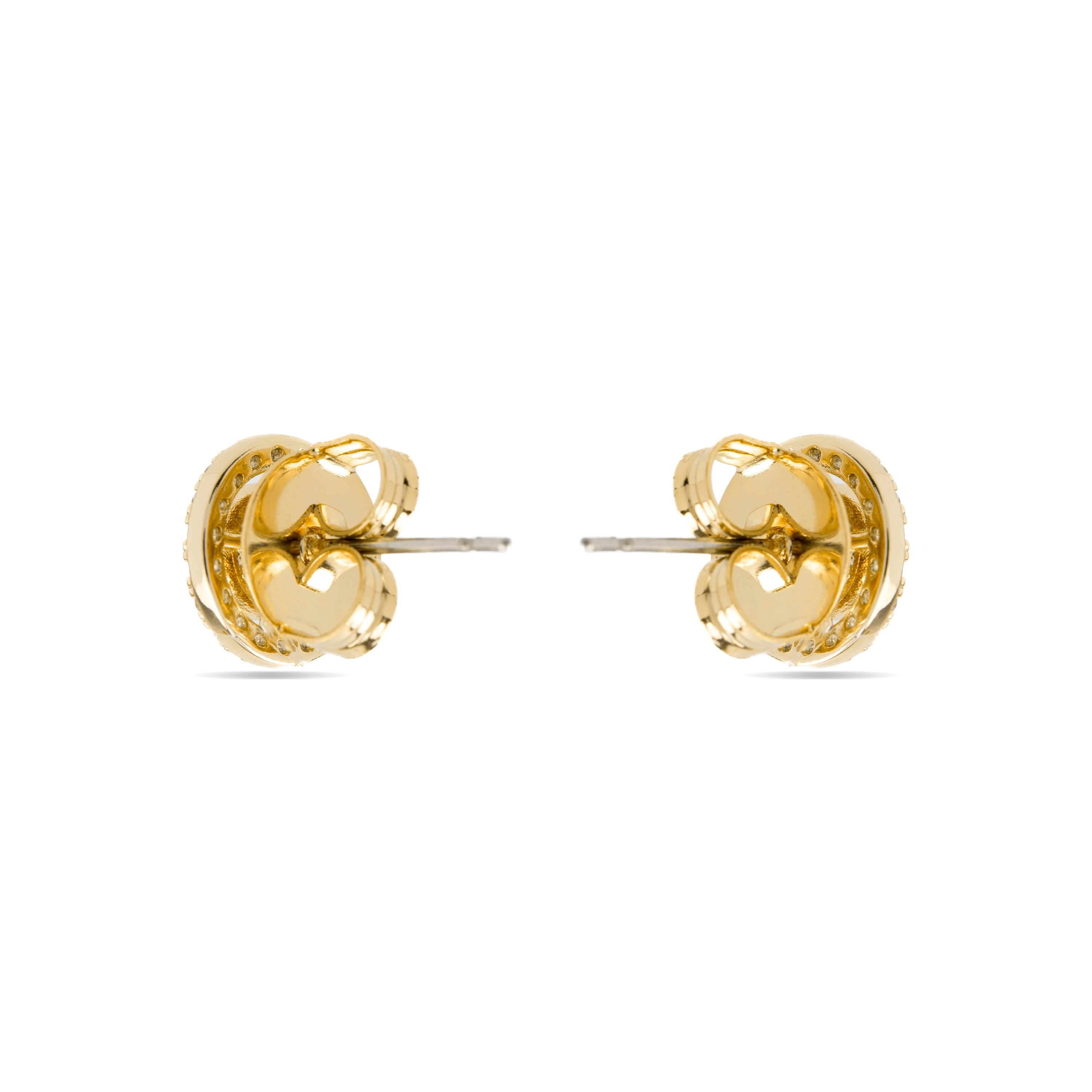 Pendientes con Circonita Brillante acabado oro 18k - Riashe