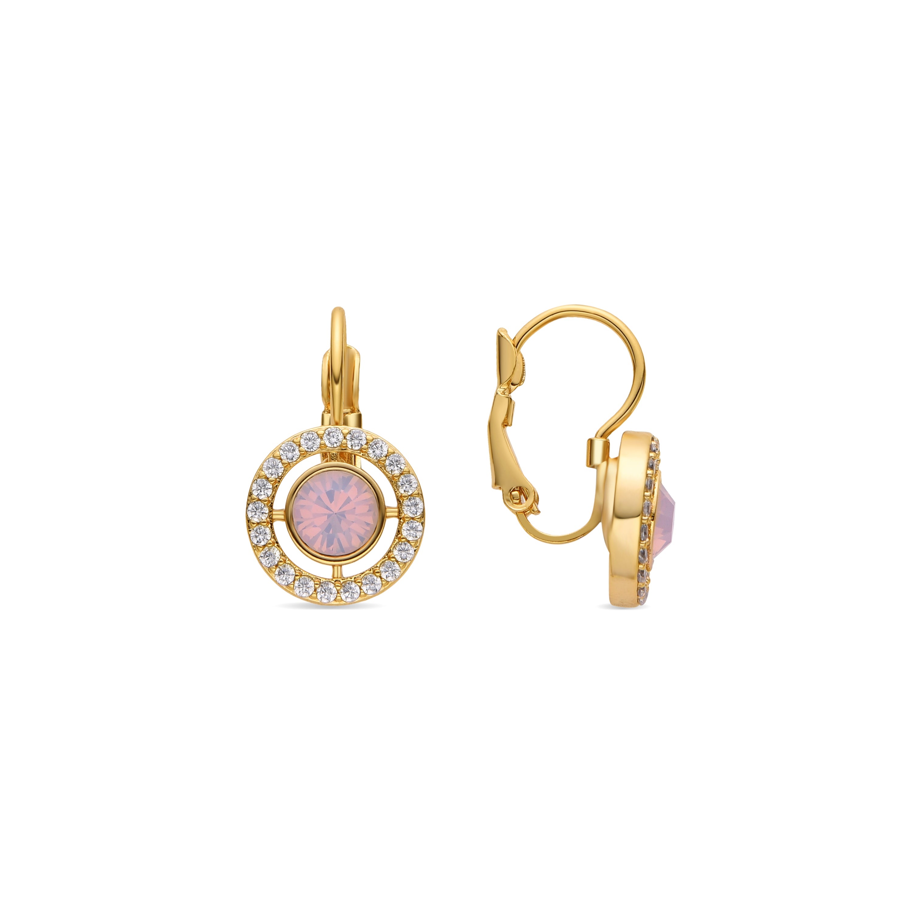 Pendientes con Circonita Brillante acabado oro 18k - Othal