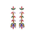 Pendientes con Cristal Multicolor acabado oro 18k - Durblai