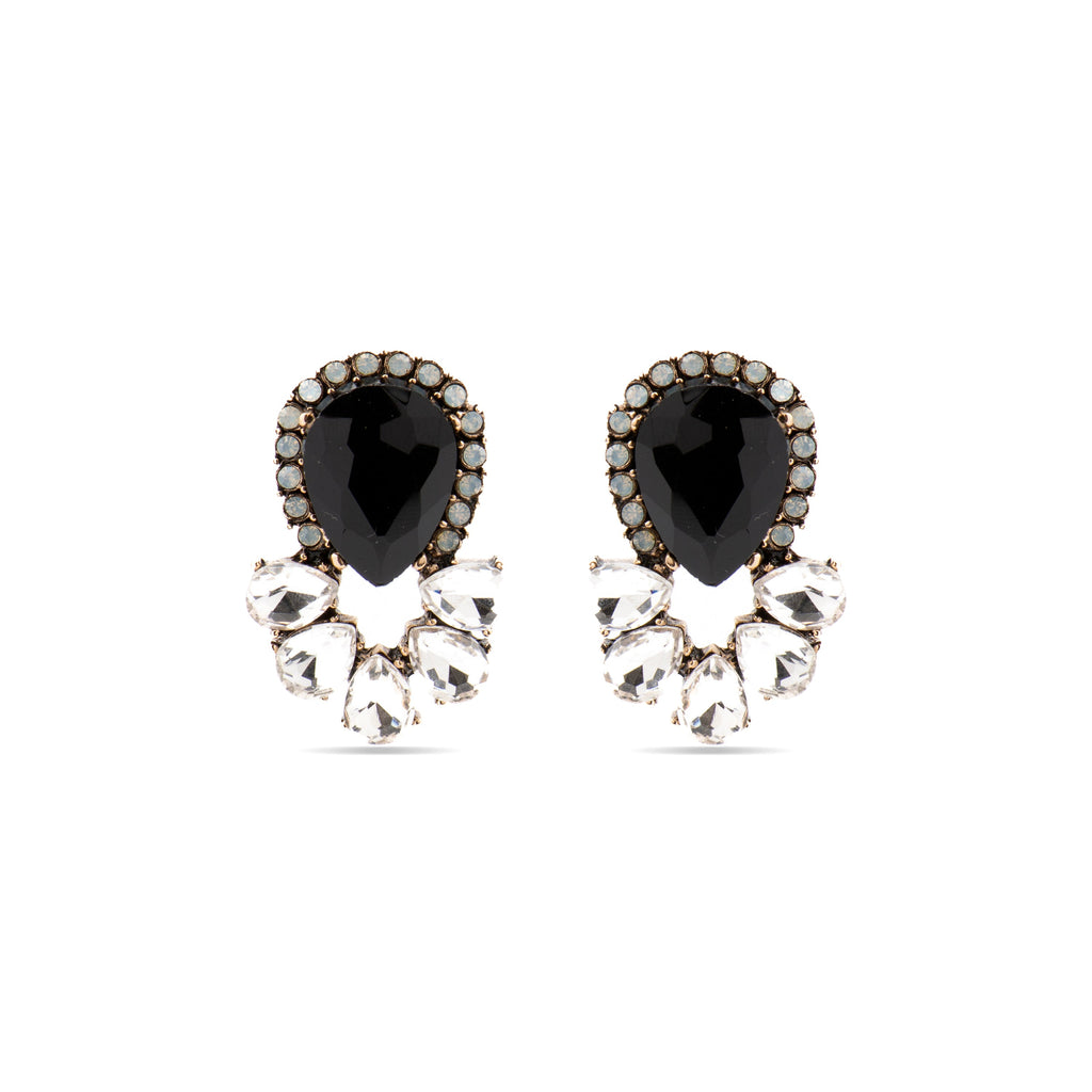 Pendientes con Cristal Multicolor acabado oro 18k - Likore