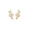 Pendientes acabado oro amarillo de 18k y Circonita Brillante - Norra
