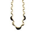 Collar con Resina Negra acabado oro 18k - Modwi