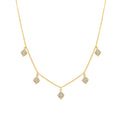 Collar con Circonita Brillante acabado oro 18k - Tingi
