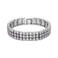 Pulsera con Circonita Brillante acabado plata - Matka