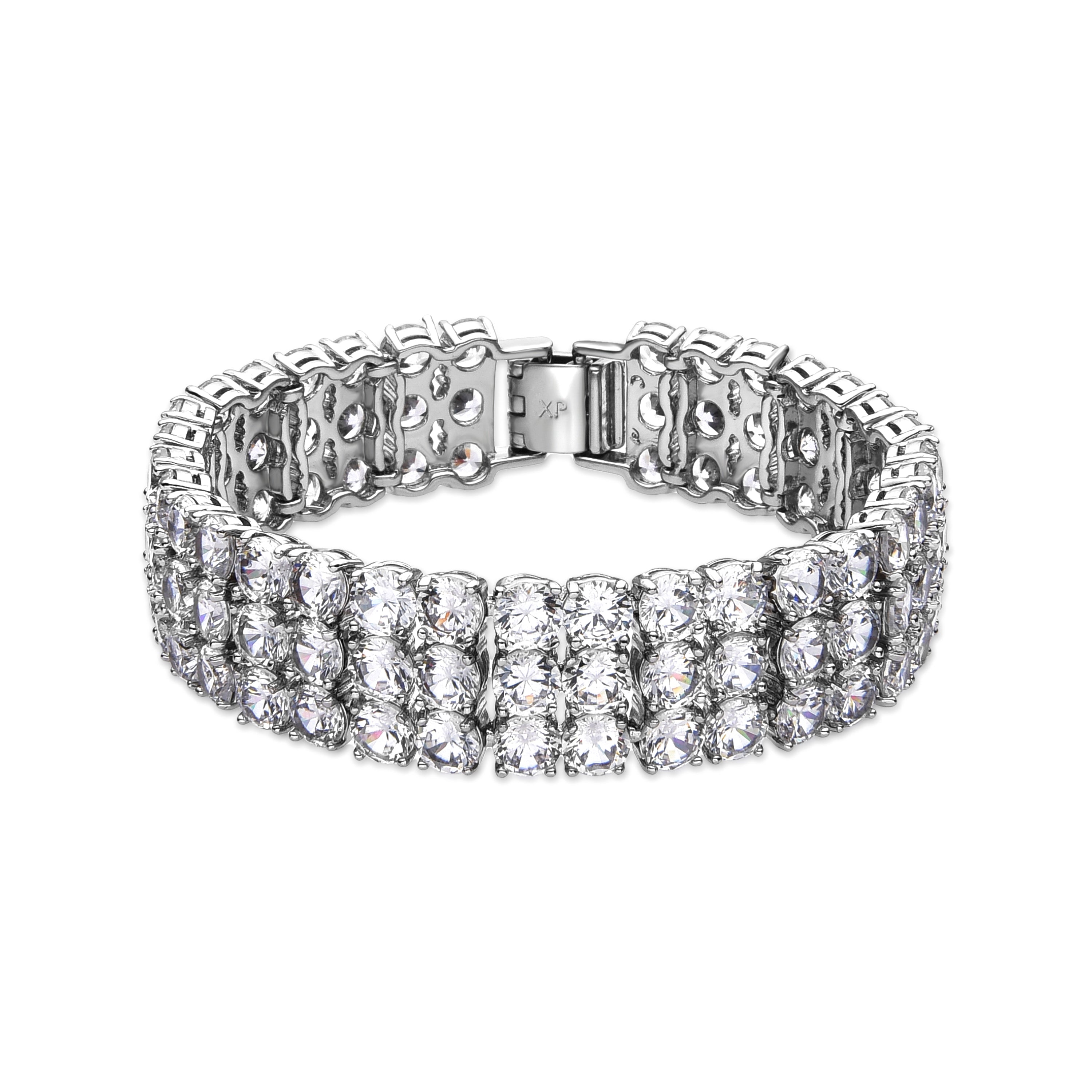 Pulsera con Circonita Brillante acabado plata - Laiko