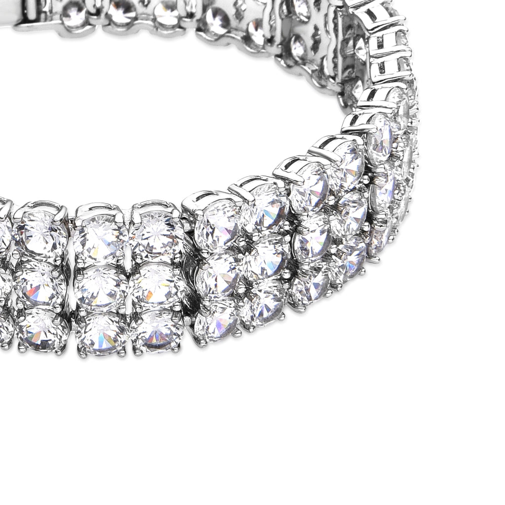 Pulsera con Circonita Brillante acabado plata - Laiko