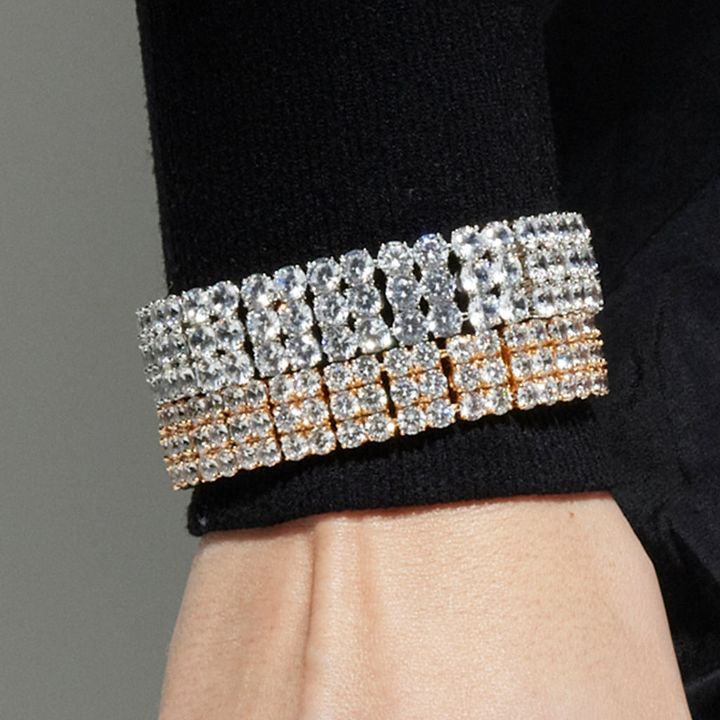 Pulsera con Circonita Brillante acabado plata - Laiko