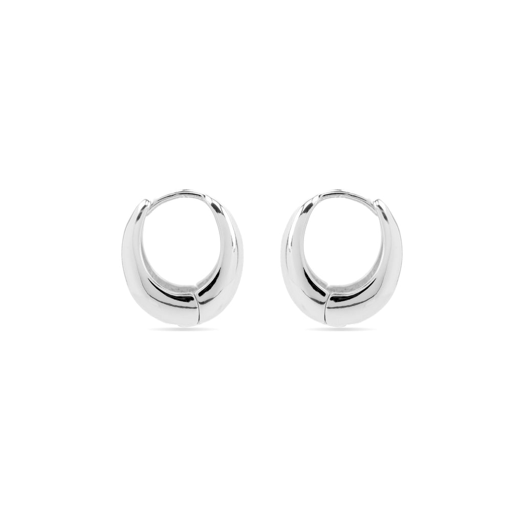 Pendientes con - acabado plata - Mickra