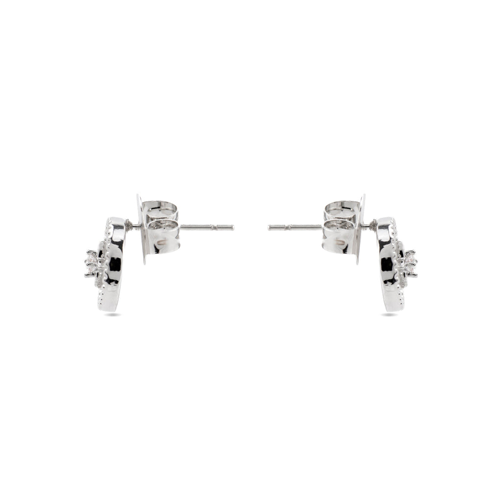 Pendientes con Madreperla Blanca acabado plata - Lymu