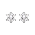 Pendientes con Perla Blanca acabado plata - Leth