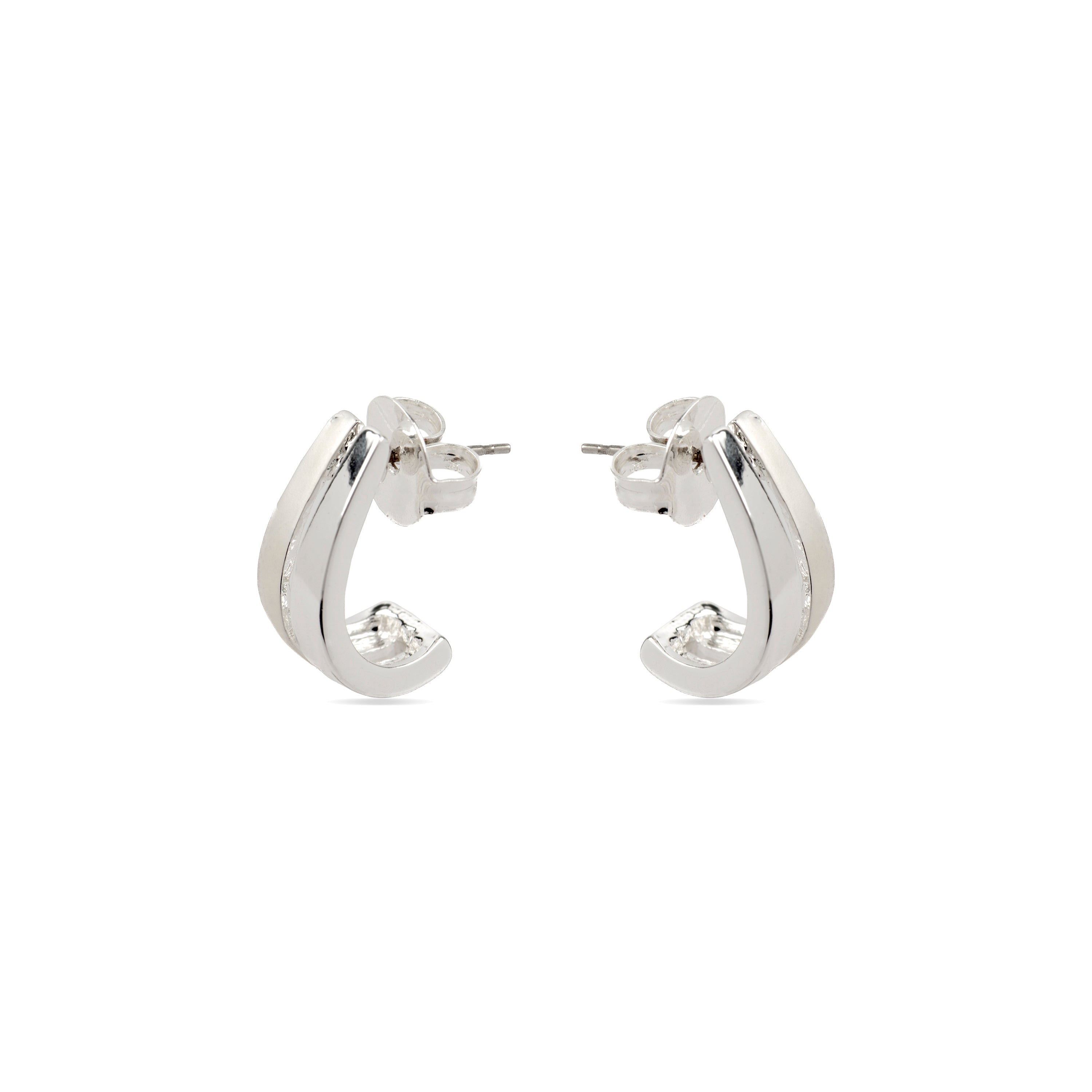 Pendientes con - acabado plata - Oirfan
