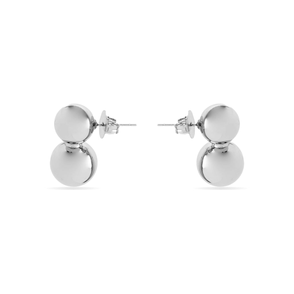 Pendientes con - acabado plata - Uphe