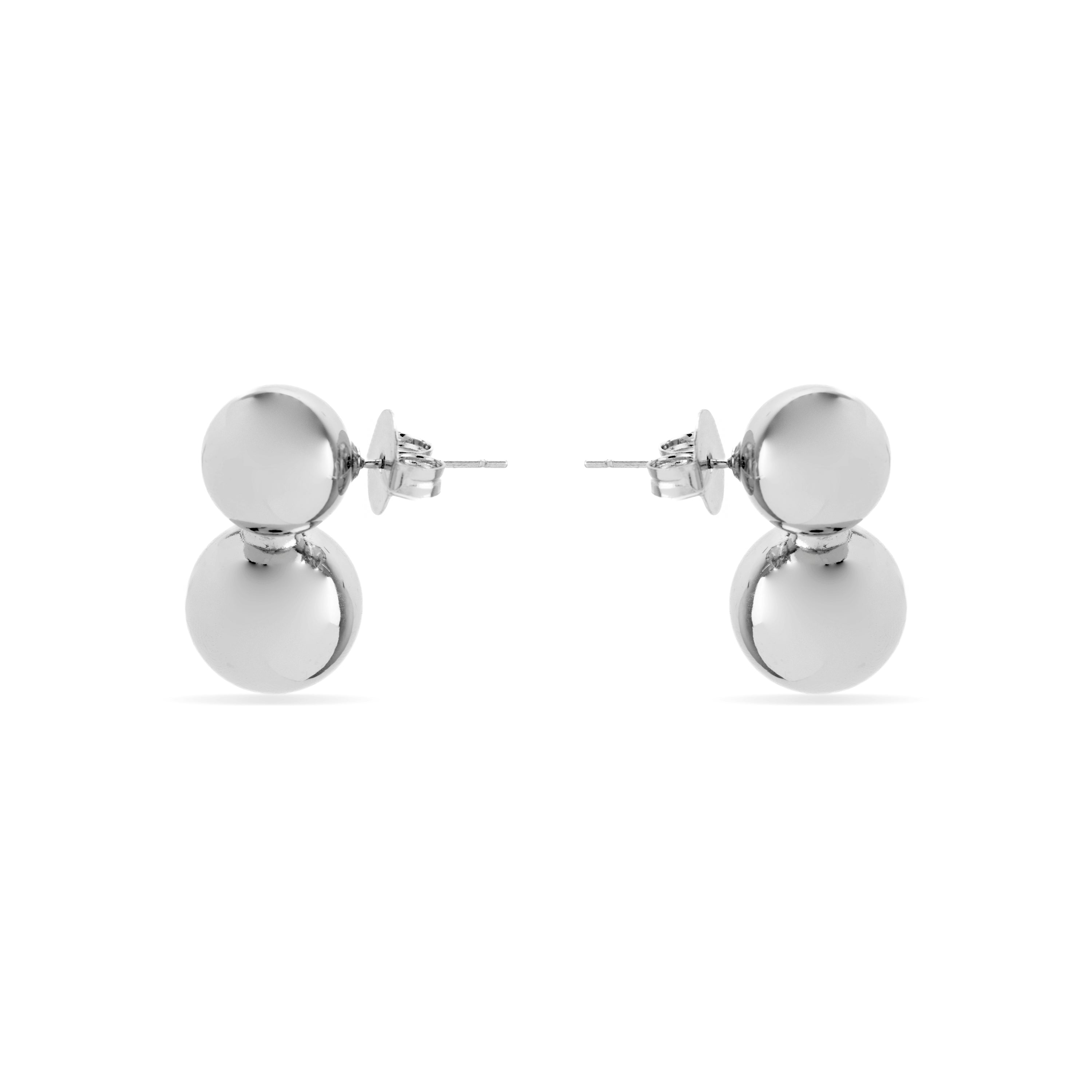 Pendientes con - acabado plata - Uphe