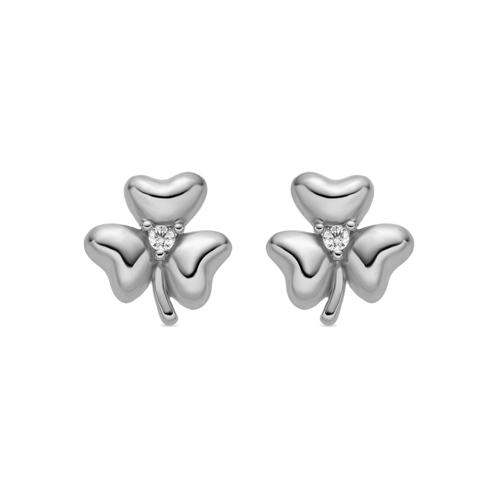 Pendientes con Circonita Brillante acabado plata - Furne