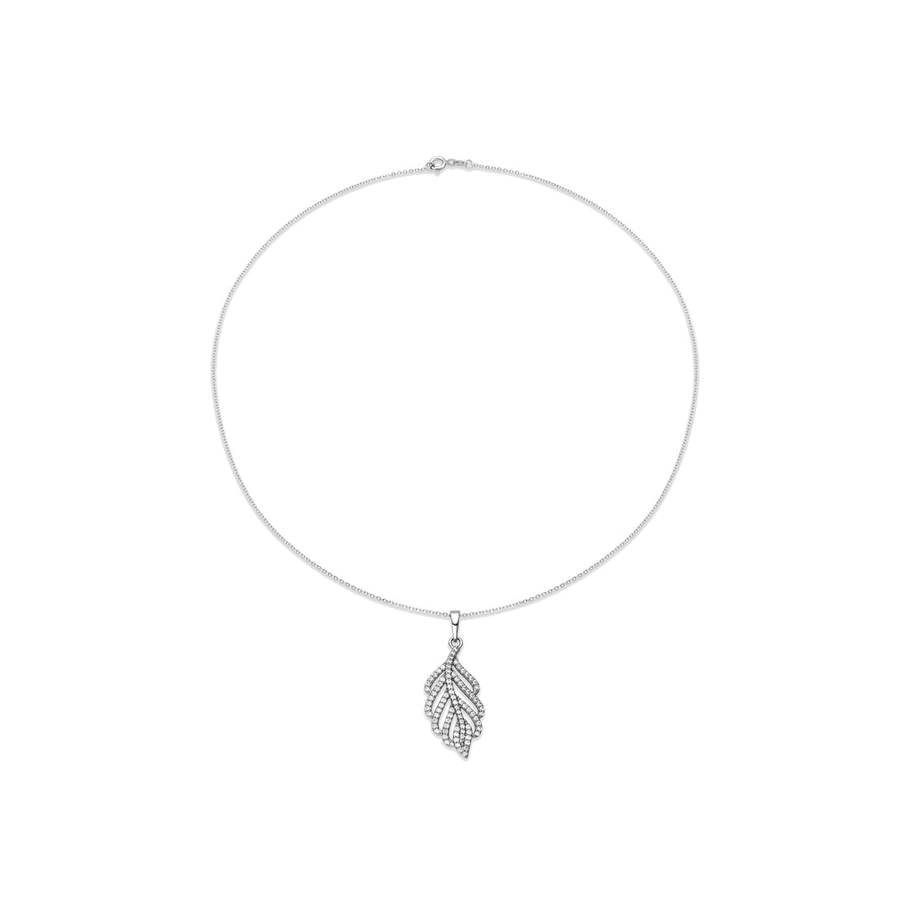 Collar con Circonita Brillante acabado plata - Ceolpox