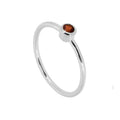 Anillo 'Alexandra' de Granate - Plata de Ley 925