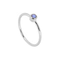 Anillo 'Alexandra' de Tanzanita - Plata de Ley 925