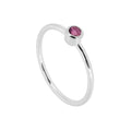 Anillo 'Alexandra' de Turmalina Rosa - Plata de Ley 925