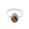 Anillo 'Anahi' de Ojo de Tigre - Plata de Ley
