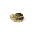 Anillo de Bronce en forma de Hoja