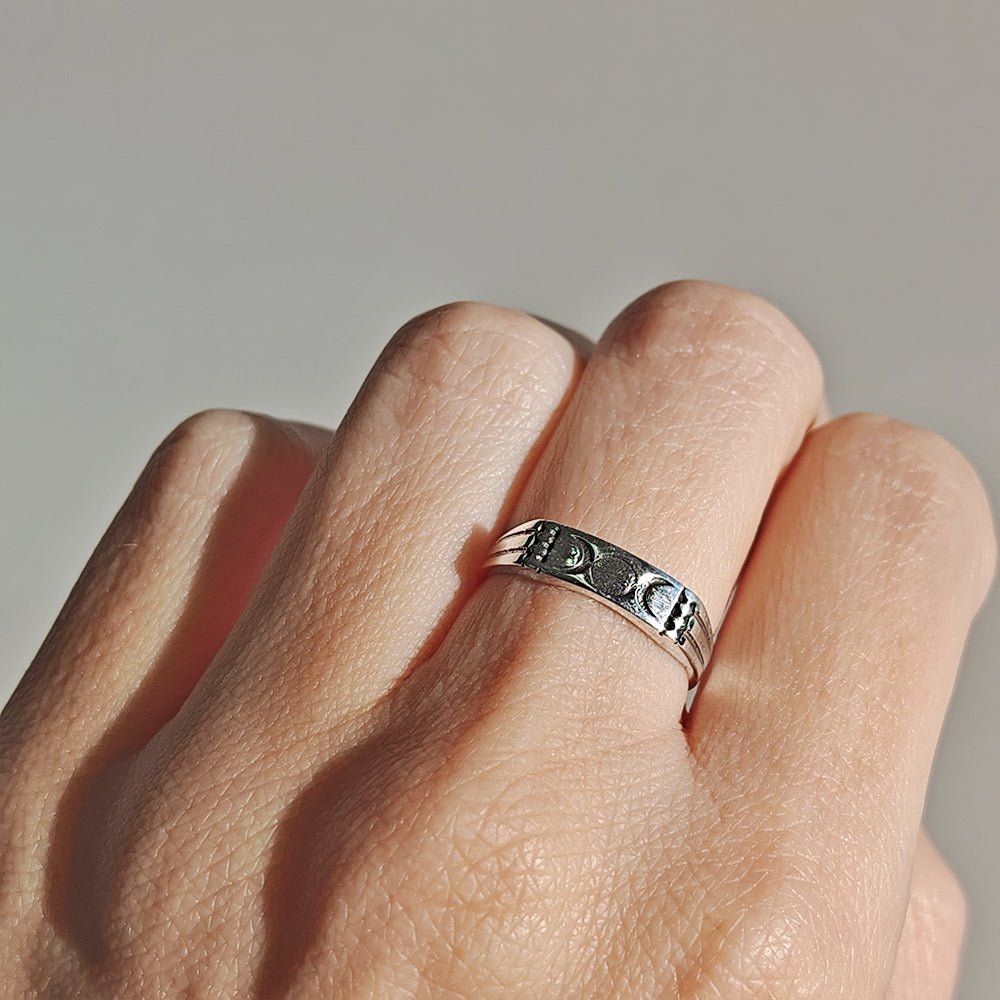 Anillo de Triple Diosa en Plata de Ley 925