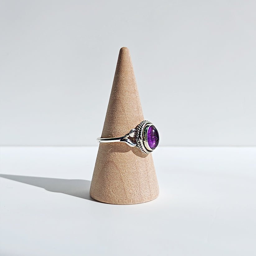 Anillo 'Idun' de Amatista - Plata de Ley
