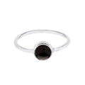 Anillo 'Juno' de Ónix - Plata de Ley