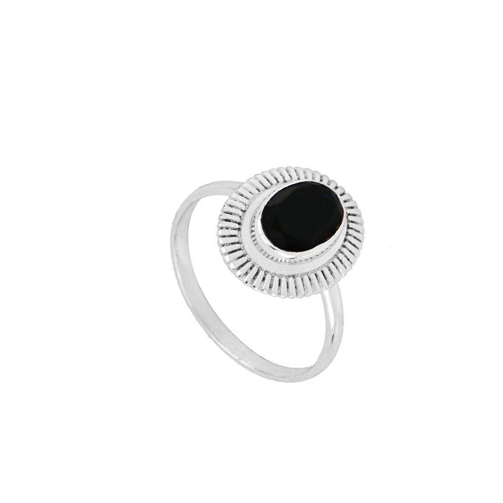 Anillo 'Ovale' de Espinela - Plata de Ley