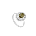 Anillo 'Ovale' de Labradorita - Plata de Ley