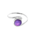 Anillo 'Ranya' de Amatista - Plata de Ley