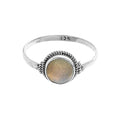 Anillo 'Sami' de Labradorita - Plata de Ley