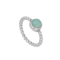 Anillo 'Shakeela' de Amazonita - Plata de Ley