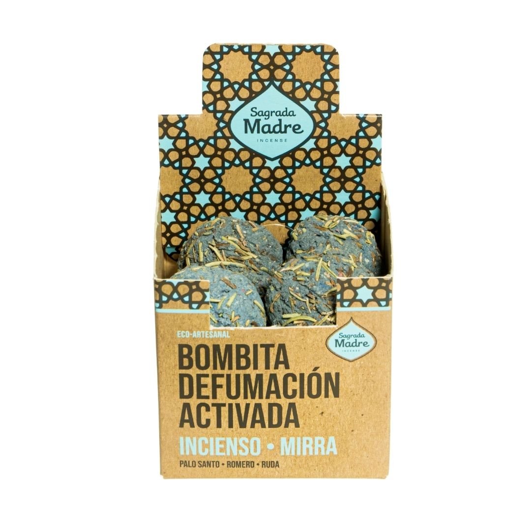 Bombita Defumación Activada Incienso y Mirra