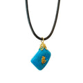 Colgante Acuario - Howlita Azul