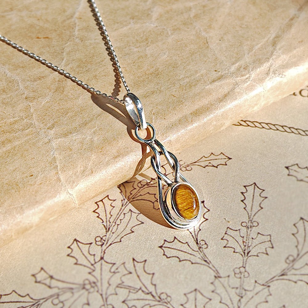 Colgante Arwen Ojo de Tigre y Plata de Ley 925