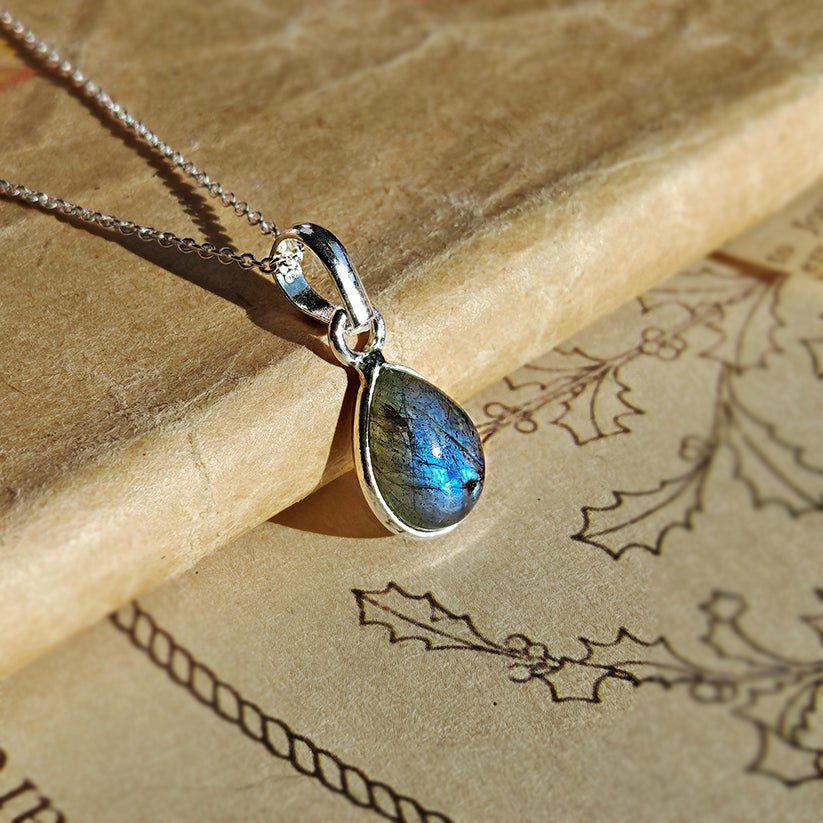 Colgante 'Aurora' Labradorita y Plata de Ley 925