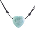 Colgante Corazón de Amazonita con cordón