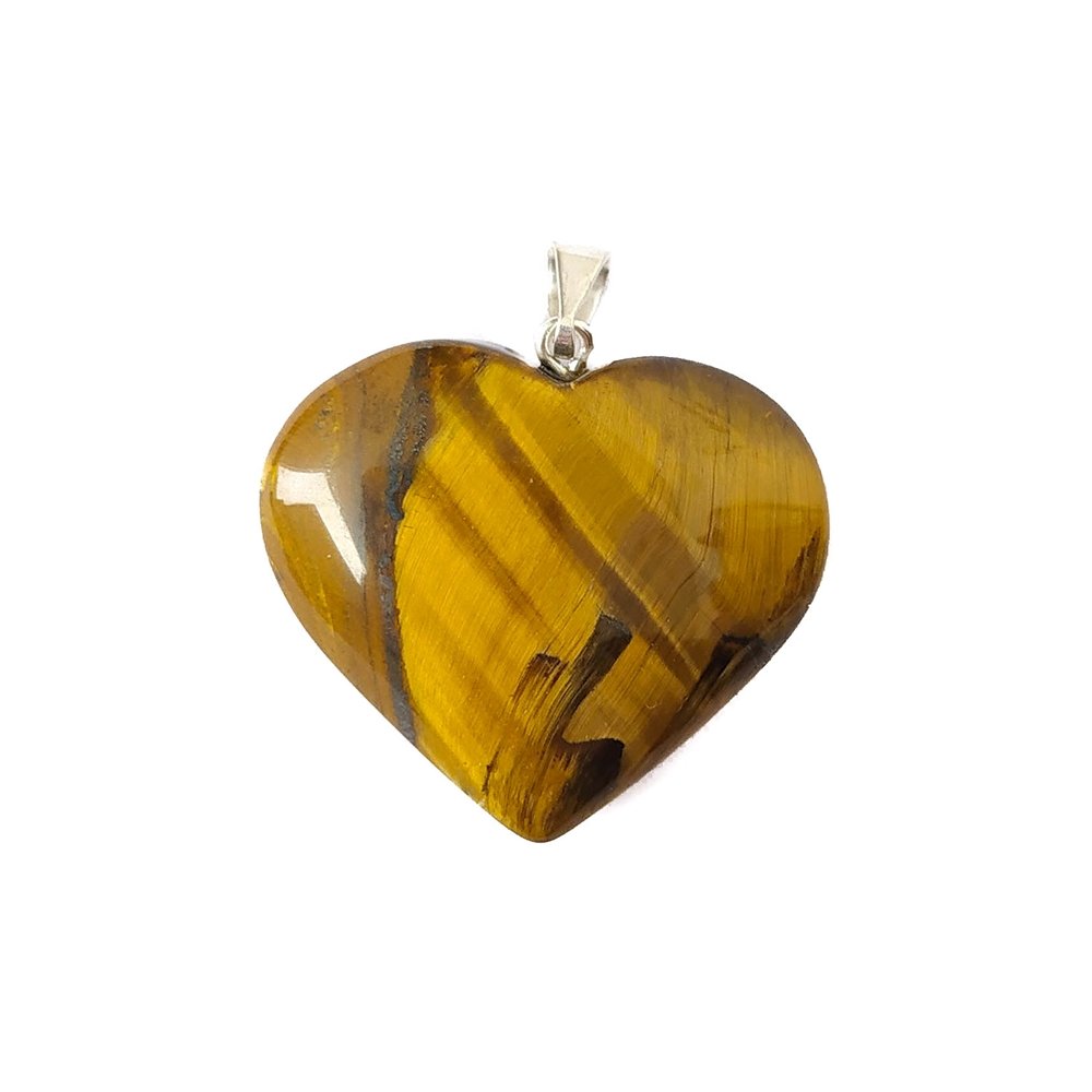 Colgante Corazón de Ojo de Tigre