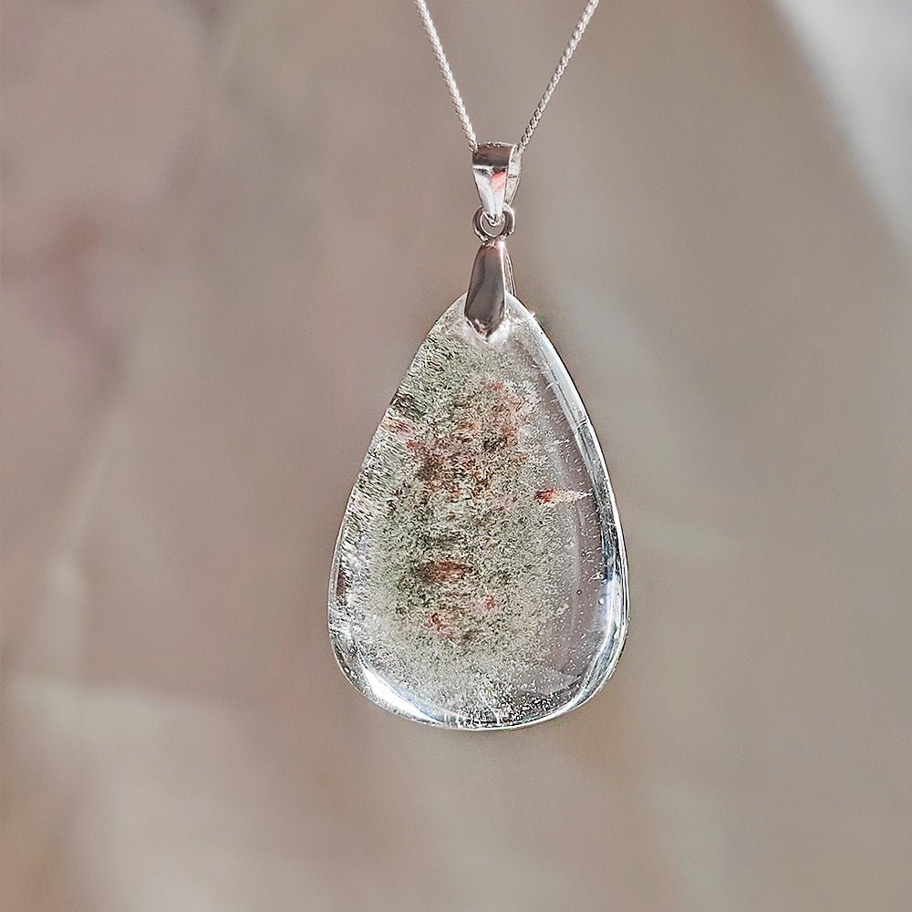 Colgante de Cuarzo Chamánico en Plata de Ley 925